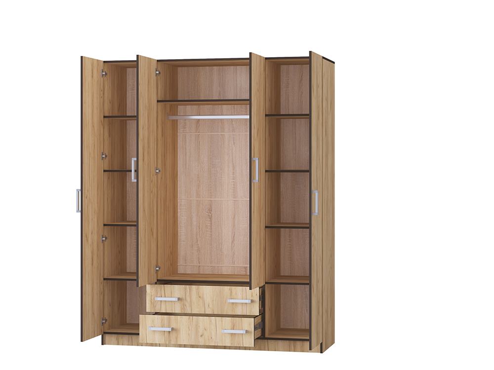 Шкаф 4-створчатый ЛДСП